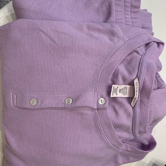 Purple Button-Up Lounge Set - Picture 8 of 8